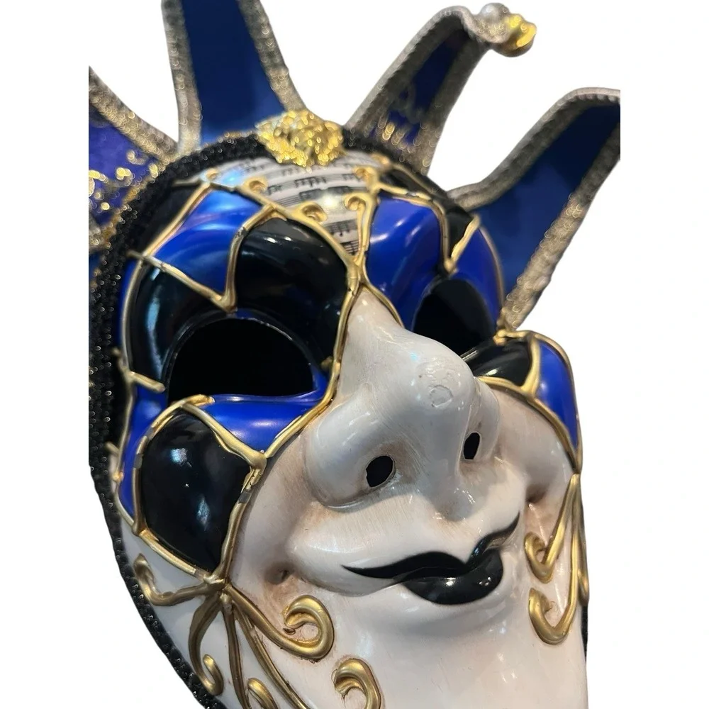 Venetian Carnival Venice Masquerade Style Hand Painted Mask Joker Jester